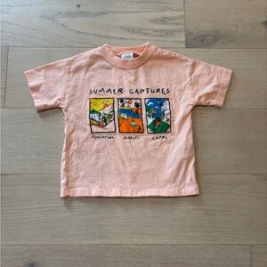 Zara toddler pink graphic tee, size 3T